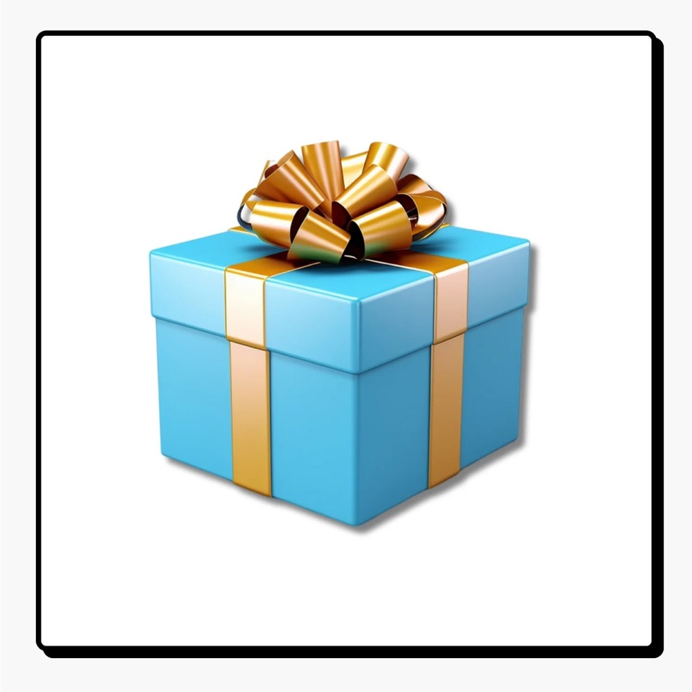 Ralph Lauren Double RL Blue and Gold Gift Box